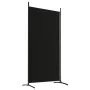 Divider screen with 2 black fabric panels 175x180 cm by vidaXL, Room dividers - Ref: Foro24-350261, Price: 31,84 €, Discount: %