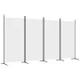 Divider screen with 4 white fabric panels 346x180 cm by vidaXL, Room dividers - Ref: Foro24-350262, Price: 46,78 €, Discount: %