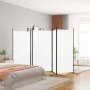 5-panel white fabric room divider screen 433x180 cm by vidaXL, Room dividers - Ref: Foro24-350266, Price: 55,36 €, Discount: %