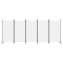 5-panel white fabric room divider screen 433x180 cm by vidaXL, Room dividers - Ref: Foro24-350266, Price: 55,36 €, Discount: %