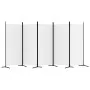 5-panel white fabric room divider screen 433x180 cm by vidaXL, Room dividers - Ref: Foro24-350266, Price: 55,36 €, Discount: %