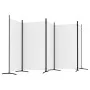 5-panel white fabric room divider screen 433x180 cm by vidaXL, Room dividers - Ref: Foro24-350266, Price: 55,36 €, Discount: %