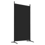 Trennwand mit 4 schwarzen Stoffbahnen 346x180 cm von vidaXL, Raumteiler - Ref: Foro24-350265, Preis: 47,12 €, Rabatt: %
