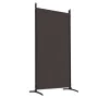 Divider screen with 5 brown fabric panels 433x180 cm by vidaXL, Room dividers - Ref: Foro24-350267, Price: 58,41 €, Discount: %