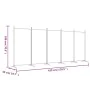 Divider screen with 5 brown fabric panels 433x180 cm by vidaXL, Room dividers - Ref: Foro24-350267, Price: 58,41 €, Discount: %
