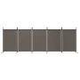 Trennwand mit 5 anthrazitgrauen Stoffbahnen 433x180 cm von vidaXL, Raumteiler - Ref: Foro24-350268, Preis: 52,03 €, Rabatt: %