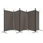 Trennwand mit 5 anthrazitgrauen Stoffbahnen 433x180 cm von vidaXL, Raumteiler - Ref: Foro24-350268, Preis: 52,03 €, Rabatt: %
