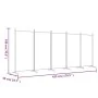 Trennwand mit 5 anthrazitgrauen Stoffbahnen 433x180 cm von vidaXL, Raumteiler - Ref: Foro24-350268, Preis: 52,03 €, Rabatt: %