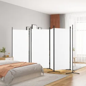 6-panel white fabric room divider screen 520x180 cm by vidaXL, Room dividers - Ref: Foro24-350270, Price: 66,22 €, Discount: %