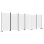 Biombo divisor de 6 paneles de tela blanco 520x180 cm de vidaXL, Divisores de ambientes - Ref: Foro24-350270, Precio: 66,07 €...