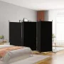 Divider screen with 5 black fabric panels 433x180 cm by vidaXL, Room dividers - Ref: Foro24-350269, Price: 59,63 €, Discount: %