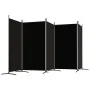 Divider screen with 5 black fabric panels 433x180 cm by vidaXL, Room dividers - Ref: Foro24-350269, Price: 59,63 €, Discount: %
