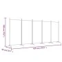 Divider screen with 5 black fabric panels 433x180 cm by vidaXL, Room dividers - Ref: Foro24-350269, Price: 59,63 €, Discount: %