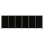 Divider screen with 6 black fabric panels 520x180 cm by vidaXL, Room dividers - Ref: Foro24-350273, Price: 71,50 €, Discount: %