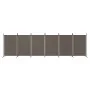 Biombo divisor de 6 paneles de tela gris antracita 520x180 cm de vidaXL, Divisores de ambientes - Ref: Foro24-350272, Precio:...