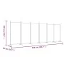 Biombo divisor de 6 paneles de tela gris antracita 520x180 cm de vidaXL, Divisores de ambientes - Ref: Foro24-350272, Precio:...