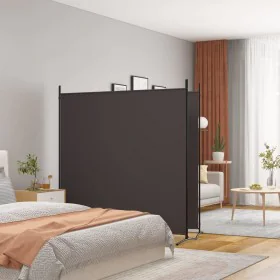 Divider screen with 2 brown fabric panels 348x180 cm by vidaXL, Room dividers - Ref: Foro24-350275, Price: 37,73 €, Discount: %