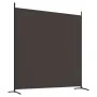 Biombo divisor de 2 paneles de tela marrón 348x180 cm de vidaXL, Divisores de ambientes - Ref: Foro24-350275, Precio: 37,73 €...