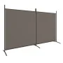 Divider screen with 2 anthracite gray fabric panels 348x180 cm by vidaXL, Room dividers - Ref: Foro24-350276, Price: 37,73 €,...