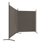 Divider screen with 2 anthracite gray fabric panels 348x180 cm by vidaXL, Room dividers - Ref: Foro24-350276, Price: 37,73 €,...