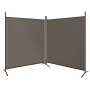 Divider screen with 2 anthracite gray fabric panels 348x180 cm by vidaXL, Room dividers - Ref: Foro24-350276, Price: 37,73 €,...