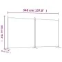Divider screen with 2 anthracite gray fabric panels 348x180 cm by vidaXL, Room dividers - Ref: Foro24-350276, Price: 37,73 €,...