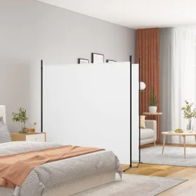 Divider screen with 2 white fabric panels 348x180 cm by vidaXL, Room dividers - Ref: Foro24-350274, Price: 46,23 €, Discount: %