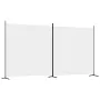 Divider screen with 2 white fabric panels 348x180 cm by vidaXL, Room dividers - Ref: Foro24-350274, Price: 46,23 €, Discount: %