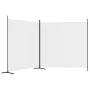 Divider screen with 2 white fabric panels 348x180 cm by vidaXL, Room dividers - Ref: Foro24-350274, Price: 46,23 €, Discount: %