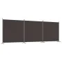 Three-panel brown fabric room divider 525x180 cm by vidaXL, Room dividers - Ref: Foro24-350279, Price: 50,78 €, Discount: %