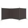 Three-panel brown fabric room divider 525x180 cm by vidaXL, Room dividers - Ref: Foro24-350279, Price: 50,78 €, Discount: %