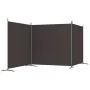 Three-panel brown fabric room divider 525x180 cm by vidaXL, Room dividers - Ref: Foro24-350279, Price: 50,78 €, Discount: %