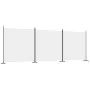 Biombo divisor de 3 paneles de tela blanco 525x180 cm de vidaXL, Divisores de ambientes - Ref: Foro24-350278, Precio: 55,04 €...