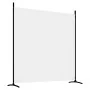 Biombo divisor de 3 paneles de tela blanco 525x180 cm de vidaXL, Divisores de ambientes - Ref: Foro24-350278, Precio: 55,04 €...