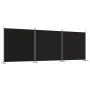 Divider screen with 3 black fabric panels 525x180 cm by vidaXL, Room dividers - Ref: Foro24-350281, Price: 61,40 €, Discount: %