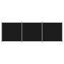 Divider screen with 3 black fabric panels 525x180 cm by vidaXL, Room dividers - Ref: Foro24-350281, Price: 61,40 €, Discount: %