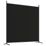 Divider screen with 3 black fabric panels 525x180 cm by vidaXL, Room dividers - Ref: Foro24-350281, Price: 61,40 €, Discount: %