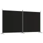 Trennwand mit 2 schwarzen Stoffbahnen 348x180 cm von vidaXL, Raumteiler - Ref: Foro24-350277, Preis: 54,35 €, Rabatt: %