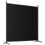 Trennwand mit 2 schwarzen Stoffbahnen 348x180 cm von vidaXL, Raumteiler - Ref: Foro24-350277, Preis: 54,35 €, Rabatt: %