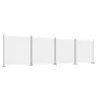 Divider screen with 4 white fabric panels 698x180 cm by vidaXL, Room dividers - Ref: Foro24-350282, Price: 52,95 €, Discount: %