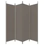 Divider screen with 4 anthracite gray fabric panels 698x180 cm by vidaXL, Room dividers - Ref: Foro24-350284, Price: 52,95 €,...