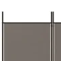 Divider screen with 4 anthracite gray fabric panels 698x180 cm by vidaXL, Room dividers - Ref: Foro24-350284, Price: 52,95 €,...
