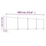 Trennwand mit 4 anthrazitgrauen Stoffbahnen 698x180 cm von vidaXL, Raumteiler - Ref: Foro24-350284, Preis: 52,95 €, Rabatt: %