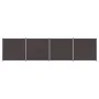 Divider screen with 4 brown fabric panels 698x180 cm by vidaXL, Room dividers - Ref: Foro24-350283, Price: 64,54 €, Discount: %