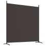 Divider screen with 4 brown fabric panels 698x180 cm by vidaXL, Room dividers - Ref: Foro24-350283, Price: 64,54 €, Discount: %