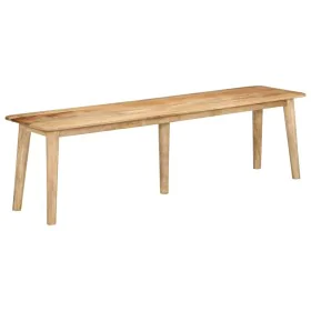 Banco de madera maciza de mango 160x40x45 cm de vidaXL, Bancos de comedor y cocina - Ref: Foro24-354994, Precio: 220,39 €, De...