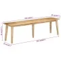 Banco de madera maciza de mango 160x40x45 cm de vidaXL, Bancos de comedor y cocina - Ref: Foro24-354994, Precio: 220,80 €, De...