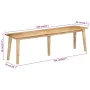 Massive Mangoholzbank 160x40x45 cm von vidaXL, Ess- und Küchenbänke - Ref: Foro24-354994, Preis: 220,80 €, Rabatt: %