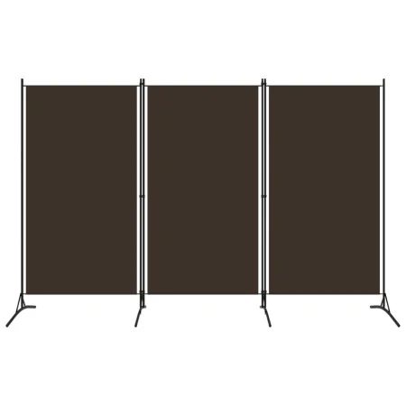 Brown 3-panel divider screen 260x180 cm by vidaXL, Room dividers - Ref: Foro24-320732, Price: 33,52 €, Discount: %