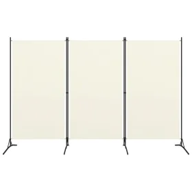3-panel white fabric divider screen 260x180 cm by vidaXL, Room dividers - Ref: Foro24-320731, Price: 34,11 €, Discount: %